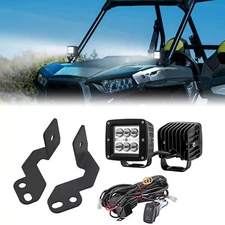 WEISEN 24W A Pillar LED Pods Bracket Wire Kit For Polaris RZR XP 1000 2014-2023