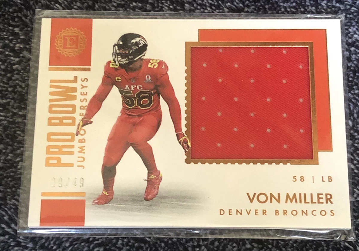 2017 Encased Von Miller /49 Pro Bowl Jumbo Jersey #12