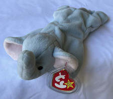 Ty Beanie Babies PEANUT the Elephant 4062 - 1995 - PVC Pellets - Korean Market