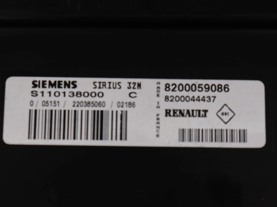 Kit centralina motore Renault Clio I Twingo I 1.2 43kW 8200059086 8200044437 - Immagine 3 di 4