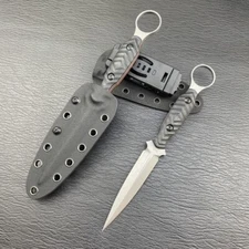 Outdoor survival tactics camping hunting straight knife defense Portable EDC too