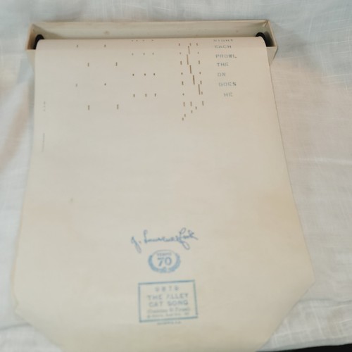 QRS Wortrolle 9879 THE ALLEY CAT SONG J.Lawrence Cook Player Pianorolle 1962 - Bild 8 von 13