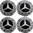 <!--F#f_0-->4Pcs Fit Mercedes Benz 75mm Hubcaps Wheel Center Caps Rim Emblem logo Black AU<!--F/-->