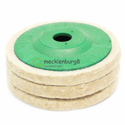 3PCS  Wool Buffing Angle Grinder Wheel Felt Polishing Disc Pad Set NEW
