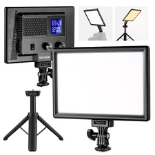 NEEWER 9" LED Video Light Panel，Dimmable DSLR Camera Soft Light with Tripod