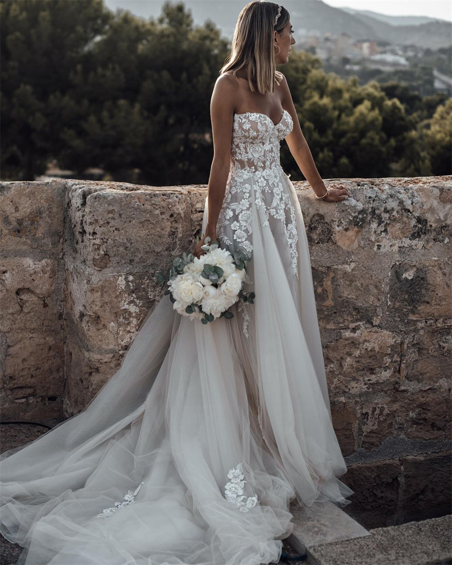 knee length dresses for ladies Strapless Lace Tulle Mermaid Bridal Gown by Cinderella Divine CD928 –  Ariststyles