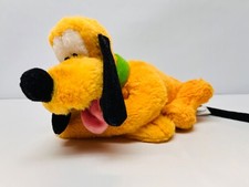 Disney Parks Pluto Plush Stuffed Animal Laying Down Character Plush 10" BIN 38
