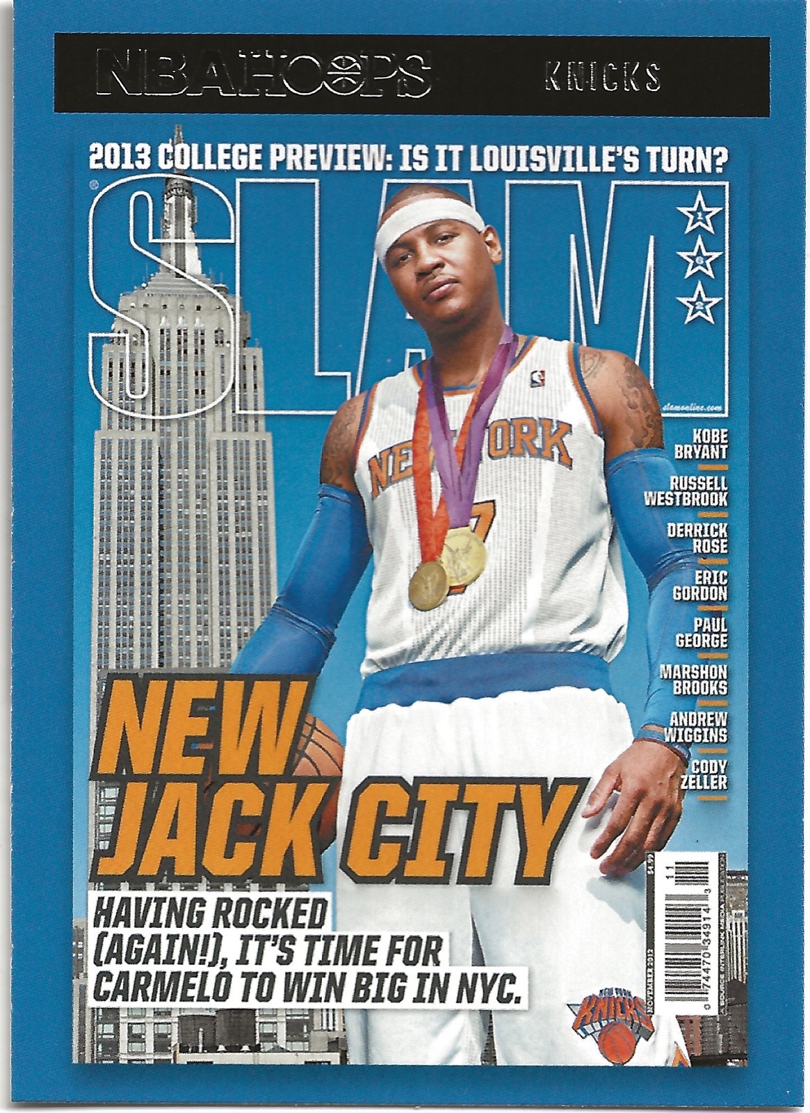 2020-21 Carmelo Anthony Panini Nba Hoops Slam Magazine Insert #3