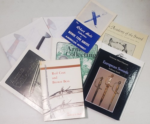 Lot of 9 Arms Collecting Books/Magazines - Robert Ables, Albion Swords, ASAC Etc