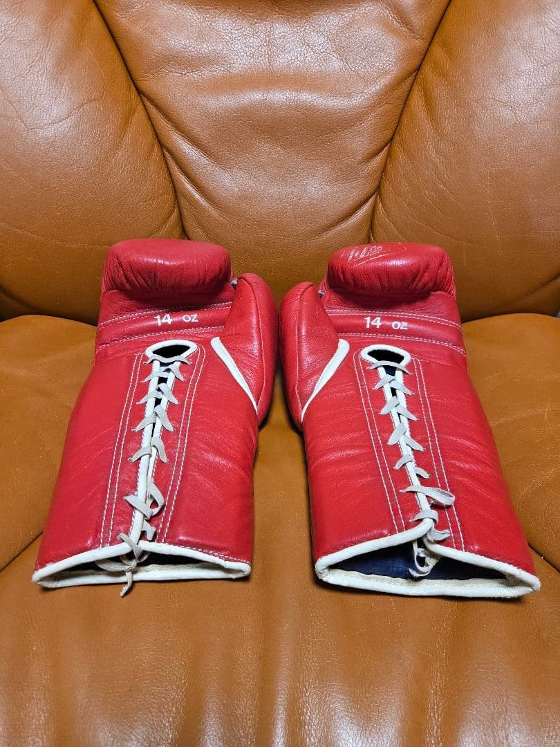 Winning Boxing Gloves MS-500 14 oz Lace-up Professional Type Red