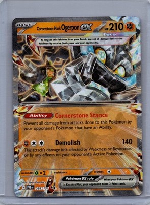 CORNERSTONE MASK OGERPON EX 058/131 HOLO PRISMATIC EVOLUTIONS POKEMON HOLO NM/M