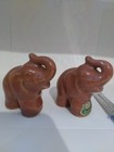 vintage rosemeade pottery elephant salt  & pepper shakers no.dak. North Dakota — photo 1