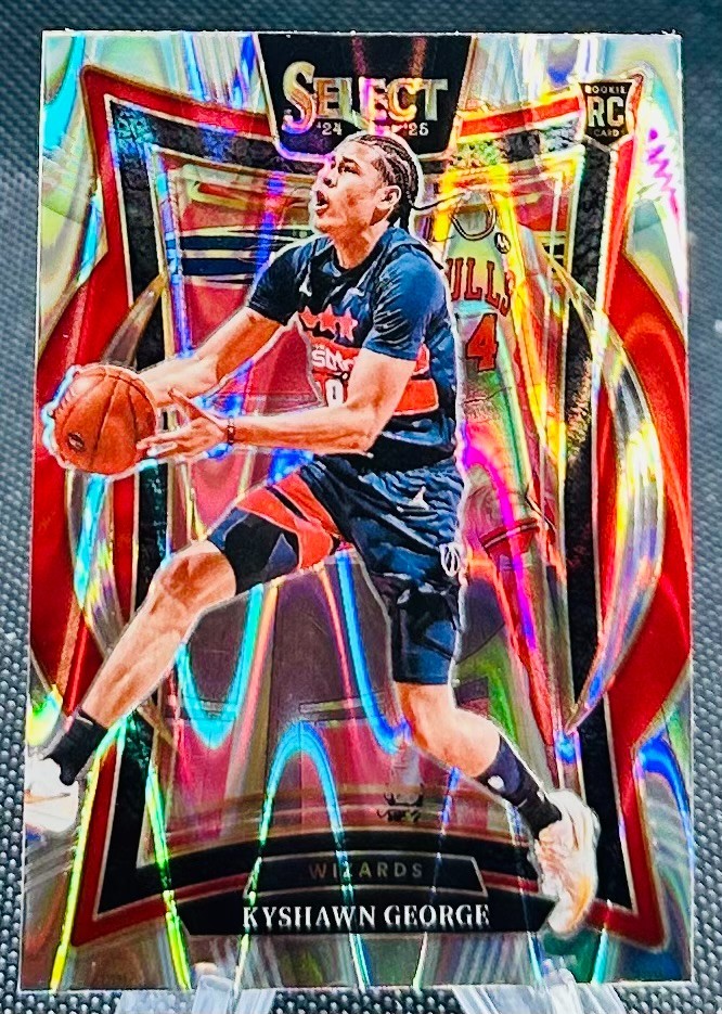 2024-25 Panini Select Concourse Tectonic Silver Prizm Kyshawn George Rc #85