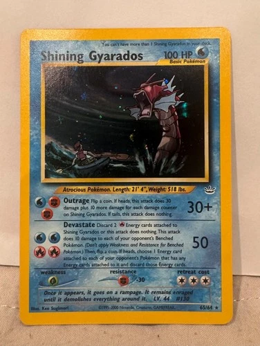 Shining Gyarados Neo Revelation 65/64 Secret Rare (small mark at top)