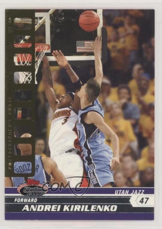 2007 Topps Stadium Club Gold Photographer's Proof 15/50 Andrei Kirilenko #47 s7f