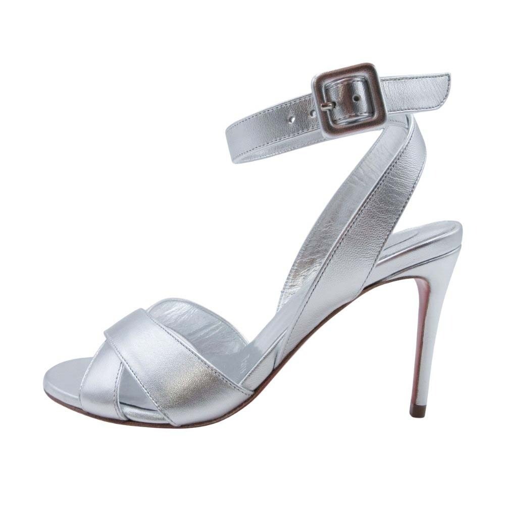 Christian Louboutin Mariza Is Back 85 women Size EU34.5 US4.5 silver leather