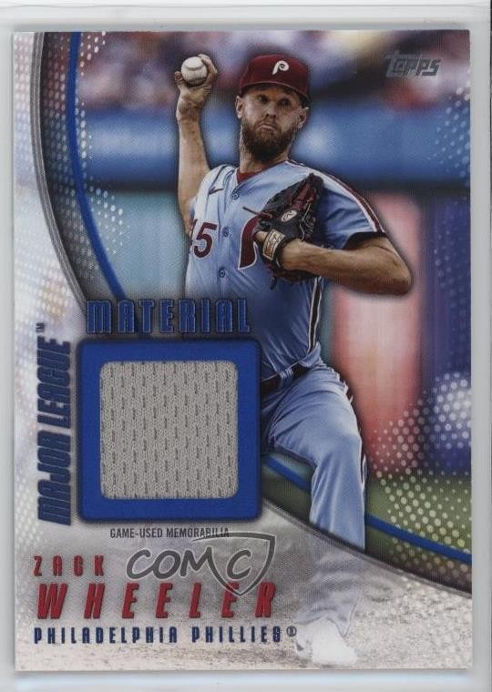 2025 Topps Series 2 Major League Material Blue 98/150 Zack Wheeler #MLM2-ZW 3c2