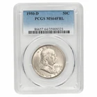 1950D Franklin Half Dollar 50C PCGS MS 64 FBL