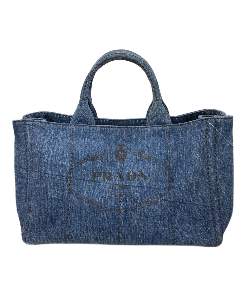PRADA Canapa Tote Blue Bags & Handbags for Women for sale | eBay