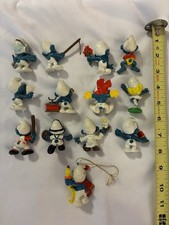 Smurf Vintage 2 Figurines 1970s 1980s Lot Of 13 W. Berrie Co. Schleich Peyo