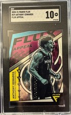2020-21 Panini Flux Anthony Edwards Rookie #29 Flux Appeal SGC 10 GEM MINT! (RC)