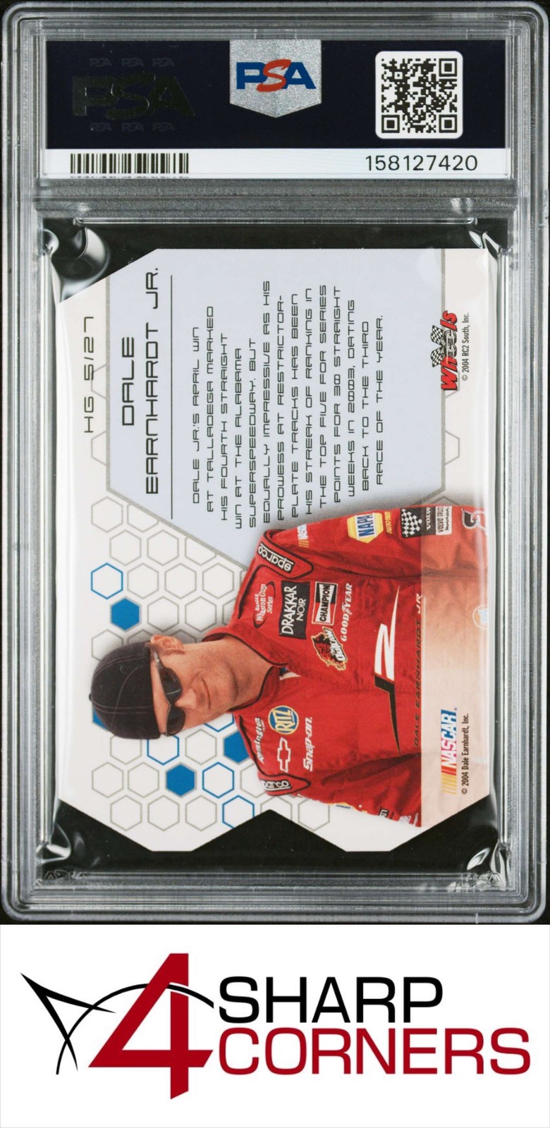 2004 WHEELS HIGH GEAR HIGH GROOVE #HG5 DALE EARNHARDT JR. HOF POP 2 PSA 10 view 2