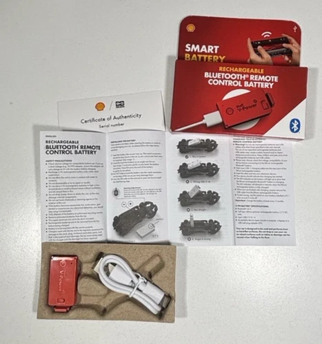 Shell Motorsport V-Power Bluetooth RC Battery + Cable 2025 RED Model - MSBTLipoS