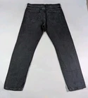 COS Pillar Black Regular Fit Tapered Mid Rise Jeans W33 L32 100% Cotton