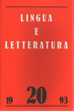 Lingua e letteratura. Anno XI, Numero 20, Primavera 1993 - AA.VV. (I.U.L.M.)