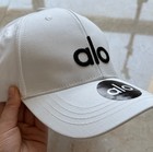 Alo Womens Cotton Baseball Cap White One Size — photo 2