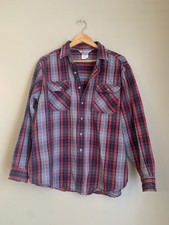 VTG Carhartt Rugged Outdoor Wear Shirt XL USA Heavy Flannel Flap Pockets