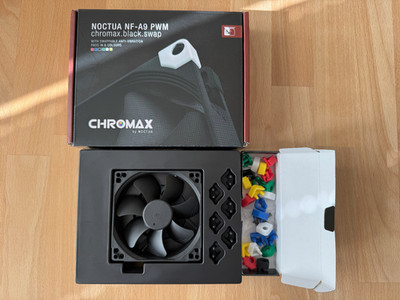 Noctua NF-A9 PWM chromax.black.swap, 92mm (Lüfter)