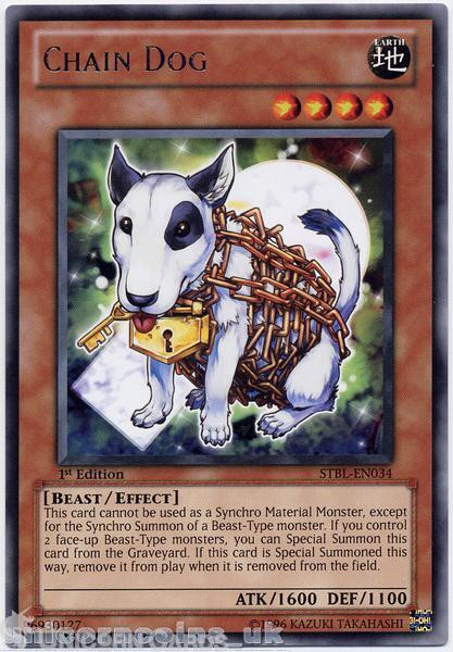STBL-EN034 Chain Dog Rare 1st Edition Mint Yu-Gi-Oh! Card