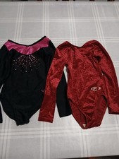2 x Girls' Gymnastics Leotards Size 26" 116-128cm