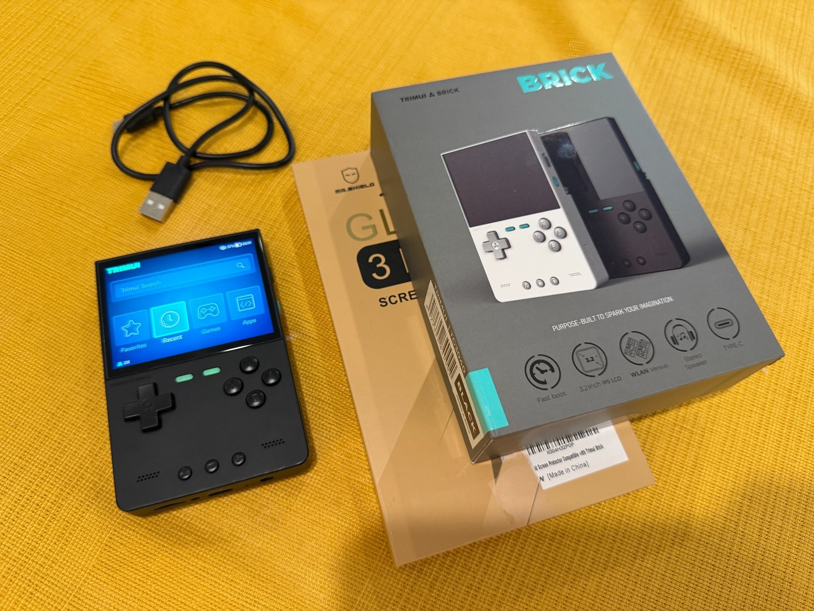 Trimui Brick Retro Handheld Console Black Metal