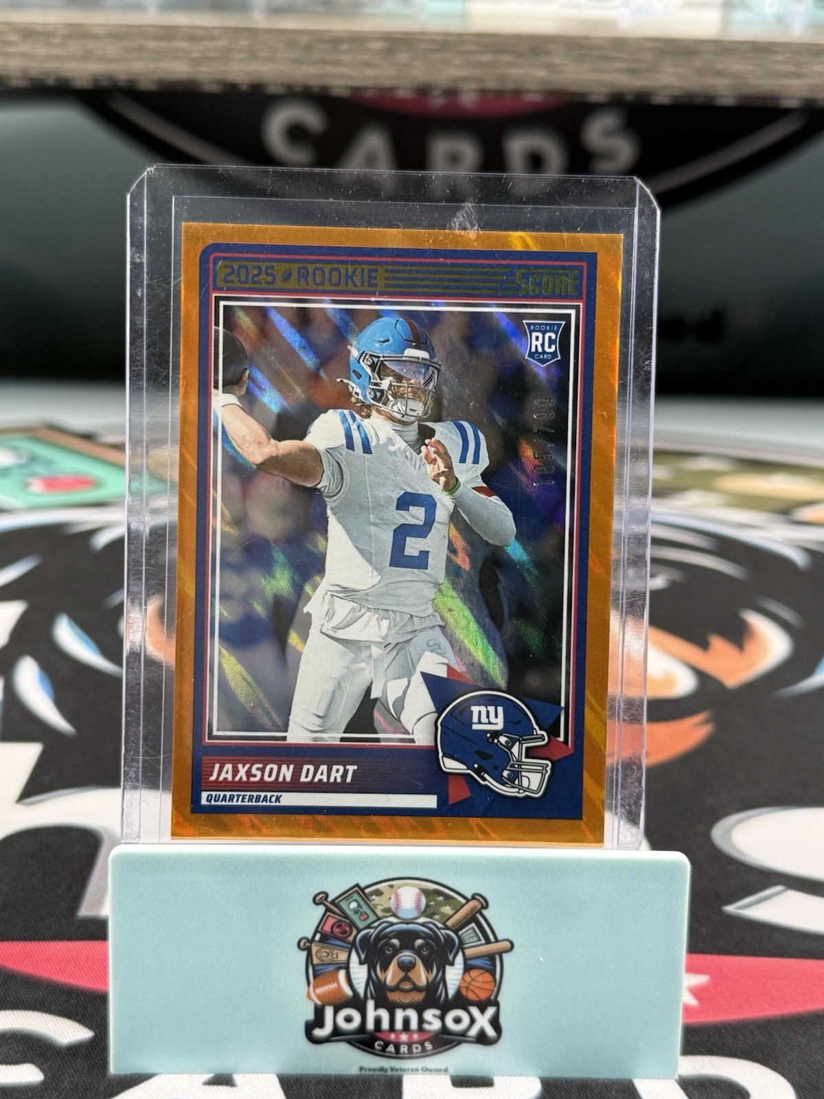 2025 Score - Rookies Jaxson Dart #35 Lava /799 (RC)