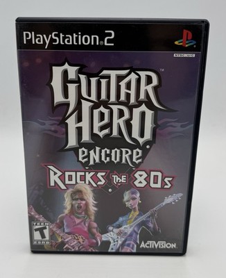 Guitar Hero Encore: Rocks The 80s (2007, Sony PlayStation 2 PS2) Manual Included