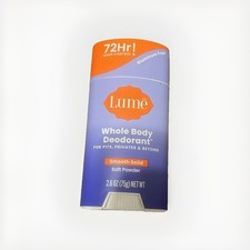 Lume Whole Body Deodorant Smooth Solid 2.6 oz Aluminum-Free 72HR Soft Powder