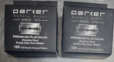 200 Parker Premium Platinum Stainless Double Edge Safety Razor Blade