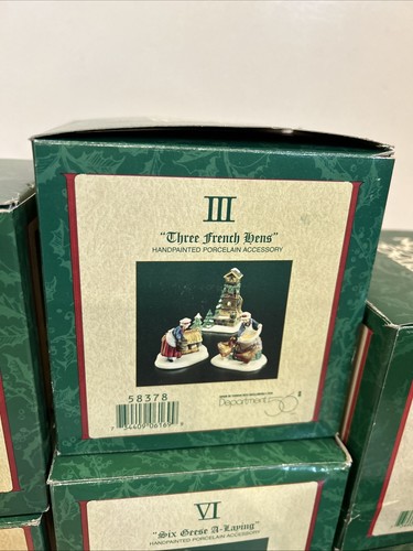 Dept 56 Twelve 12 Days of Christmas Figuren Dickens Village komplett 12 Sets - Bild 4 von 14