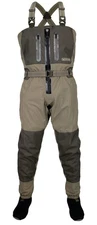 Deep Eddy Zippered Breathable Stockingfoot Chest Fishing Wader (X-Large)