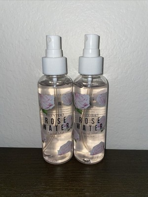 2 BRAND NEW Ellen Tracy Rose Water Facial Mist 4oz RARE