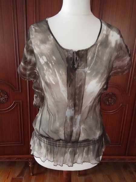 Women Navyboot Shirt Grey Silk 38 / M / 46