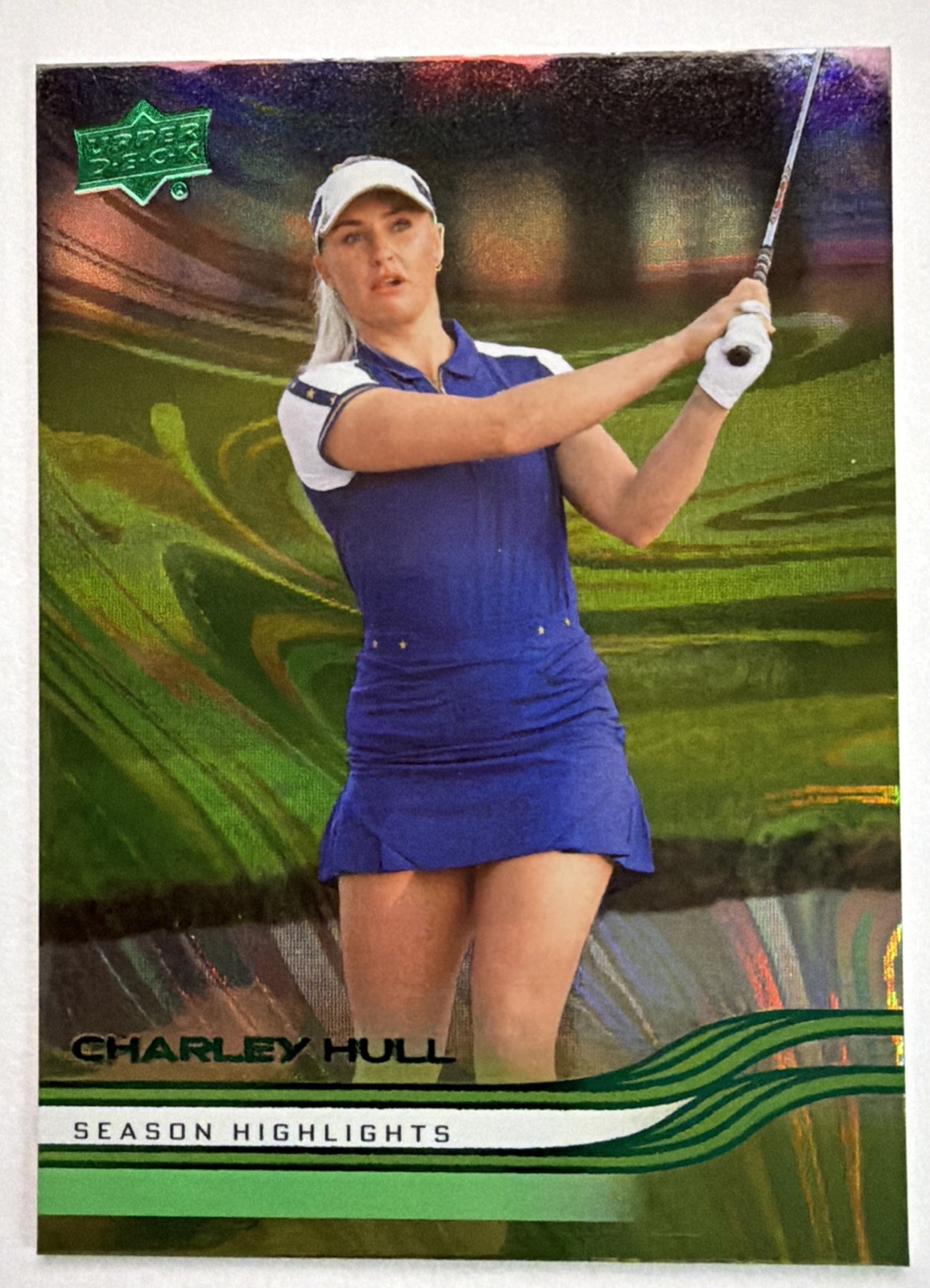 2026 Upper Deck Golf Charley Hull Green Wave #63 SP