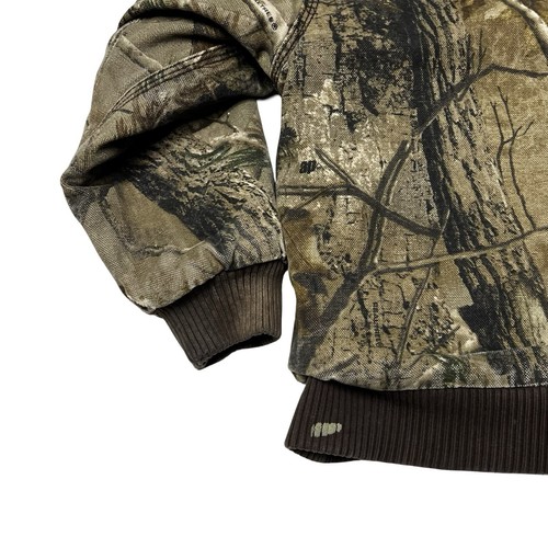 Carhartt Camo Jacket Youth XS Sz 6 Realtree Camouflage Hooded Hunting Coat Kids - Picture 8 of 9
