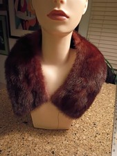Vintage Fur Brown Ranch Mink Collar
