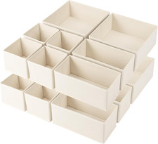 Drawer Organizer Clothes,16 Pack Underwear Drawer Organizers, Foldable Closet Or