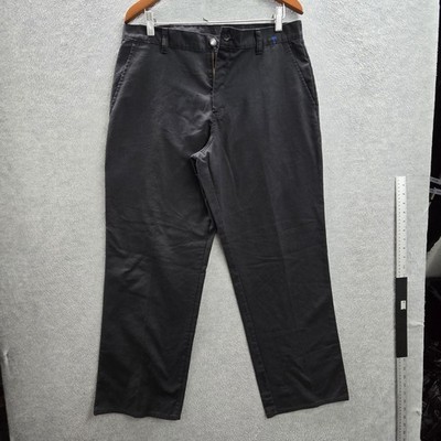 Dickies Men Pants 34X32 Black Chino Twill Work Pants 31'' Inseam Logo