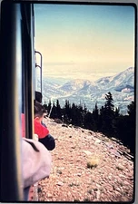 Pikes Peak Tram CO Landscape Nature Mountain Sightseeing 1950s 35mm Slide
