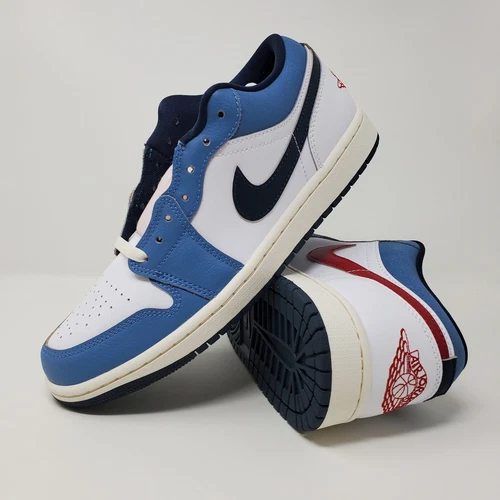 Nike Air Jordan 1 Retro Low SE Motion White Armory Navy HM3711-144 Mens Size 8.5